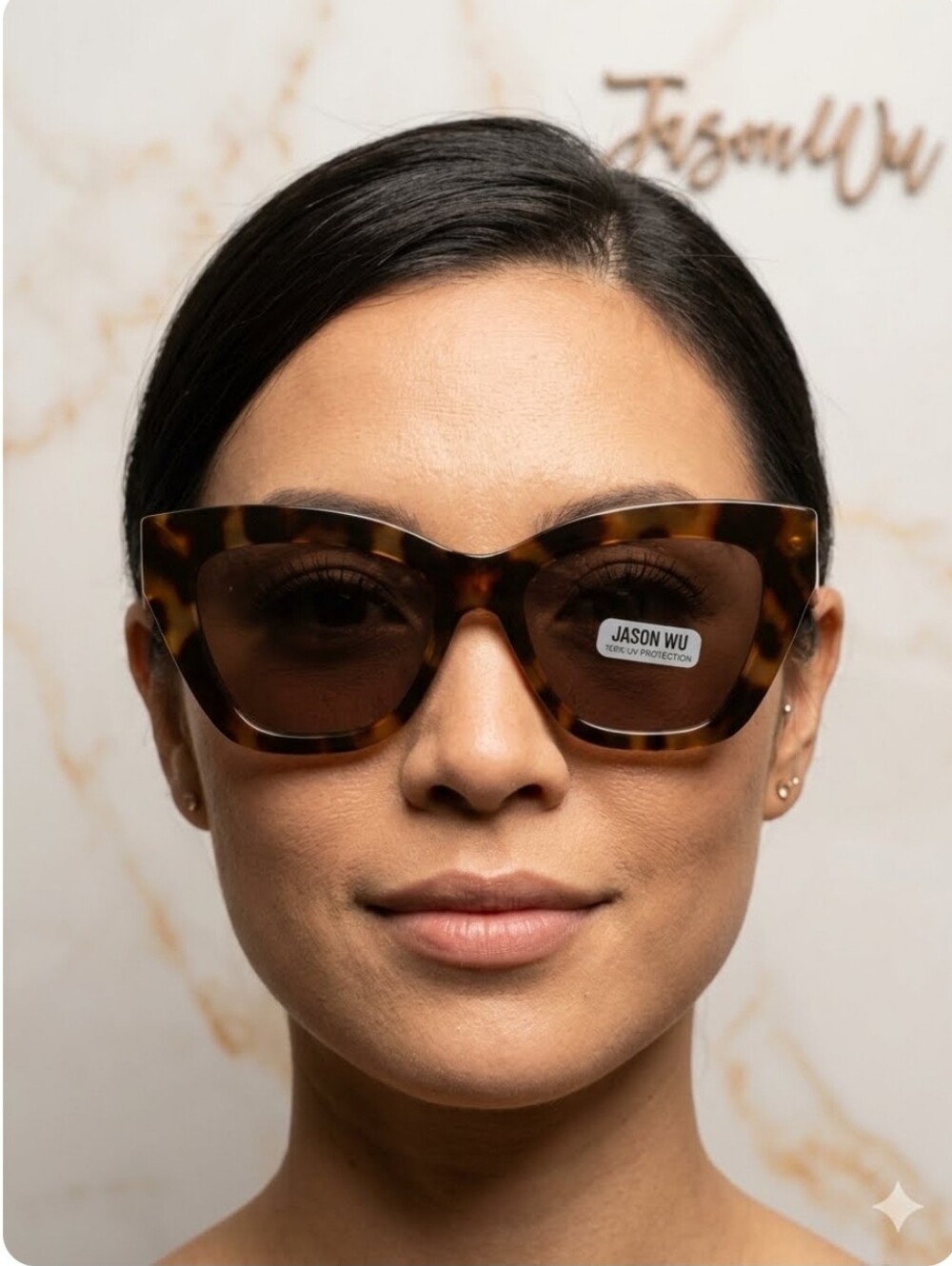 Jason Wu Tortoiseshell Cat-Eye Sunglasses - Brown Lenses New